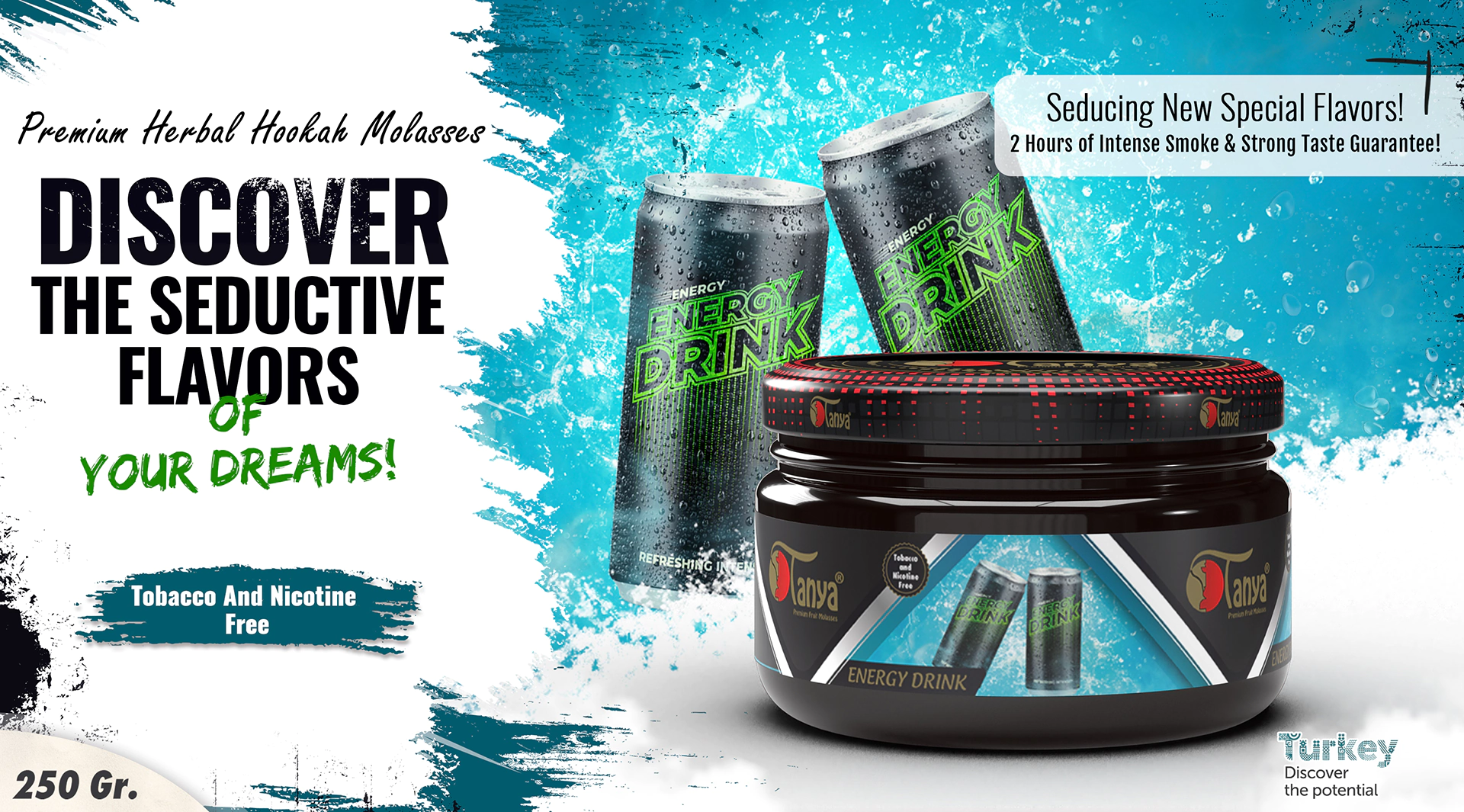 ENERGY DRINK Hookah Molasses 250Gr Tanya Hookah